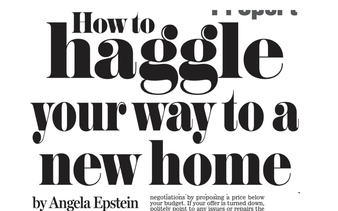 Expert Tips for Haggling on a New Home | Featured in Daily Mail