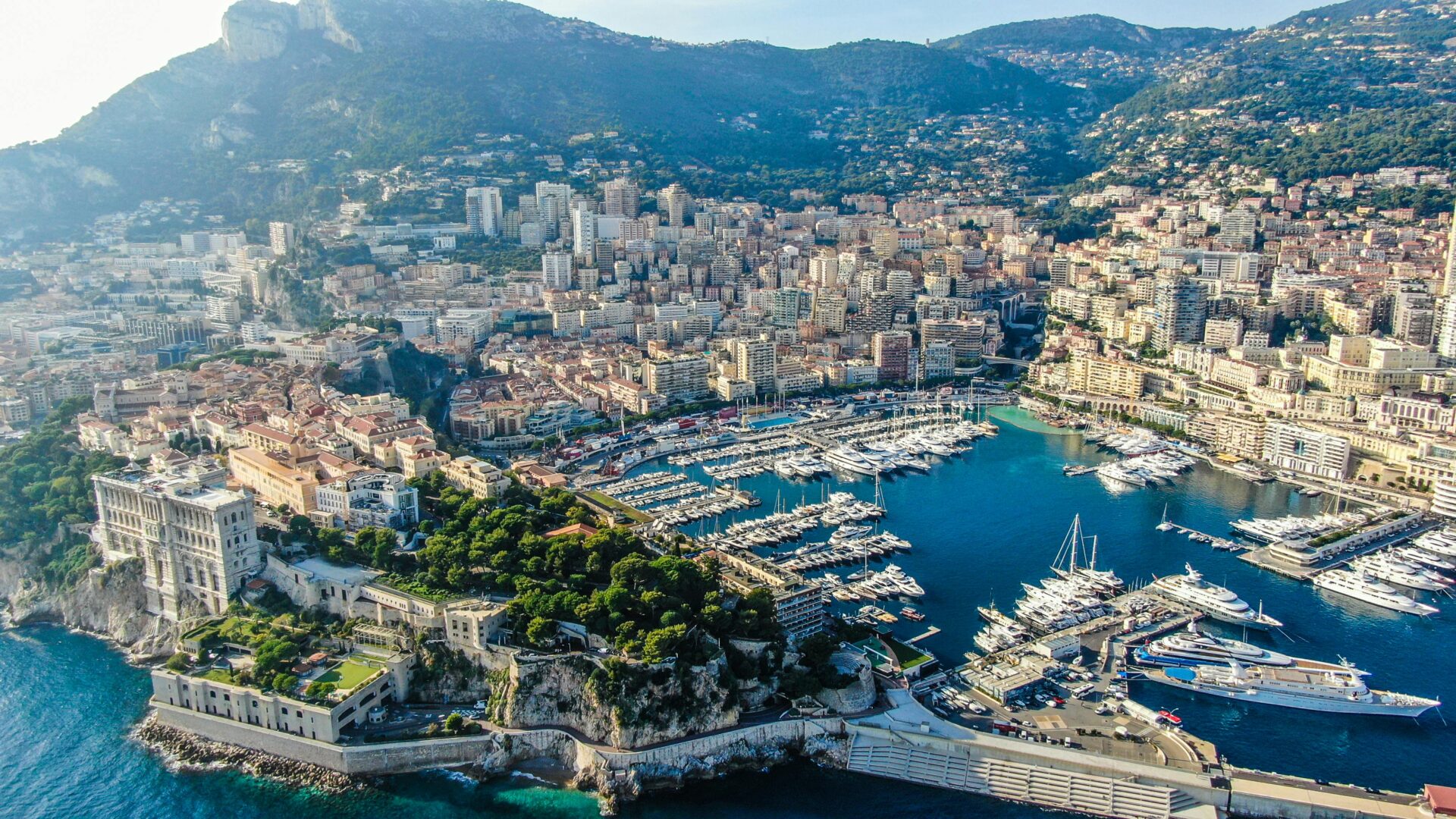 Aerial view of Monaco